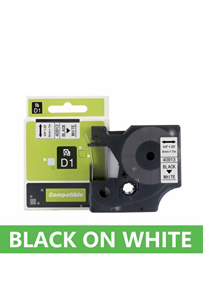 Choice14 9mm Black on white 1pcs Compatible dymo D1 9mm tapes 40910 40913 409...