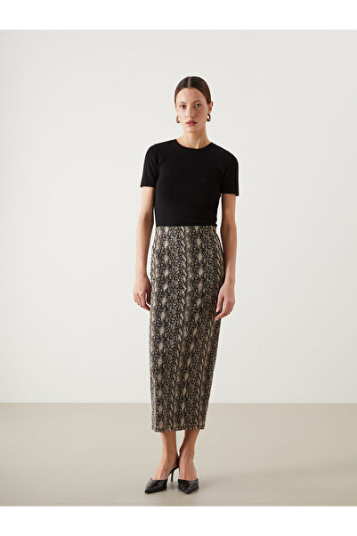 LC Waikiki Özmarka New Season Extra Slim Fit Patterned Women's Skirt