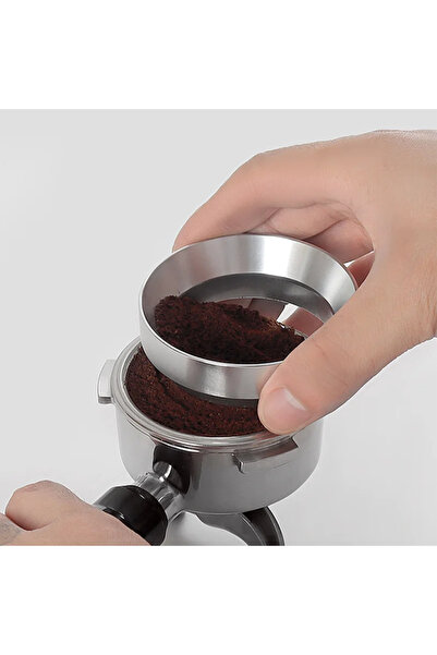 Choice4 حلقة التقاط القهوة الفضية مقاس 51 مم 51/53/58 مم حلقة مسحوق مضادة للذ...