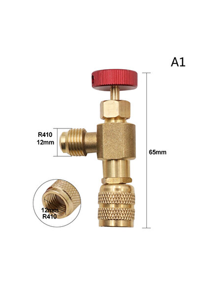 Choice A1 Liquid Safety Valve R410A R22 Air Conditioning Refrigerant 1/4 "Saf...