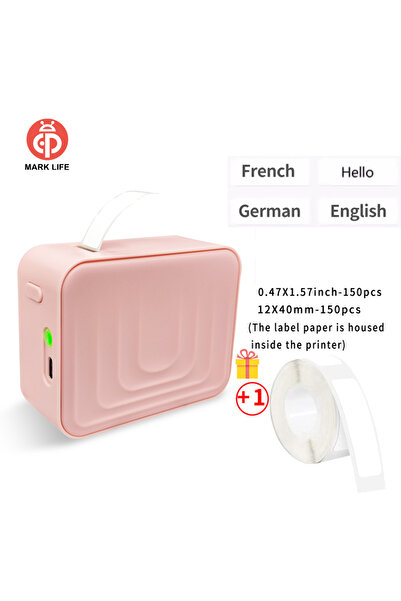 Choice طابعة ملصقات ماركلايف M1 الوردية، طابعة ملصقات بلوتوث بدون حبر M1 D110...
