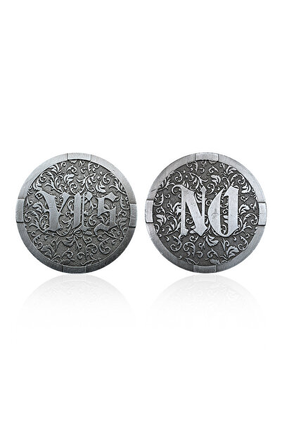 Choice عملة تذكارية فضية جديدة الطراز، نعم أو لا، مطلية بالبرونز، عملة تذكاري...