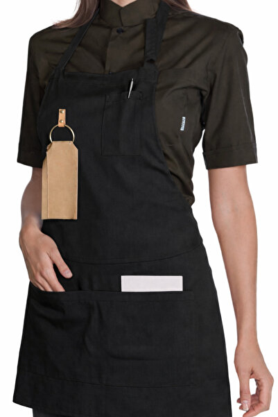 NorthStyle Unisex Profesyonel Şef Barista Garson Önlüğü | Cafe Restaurant Mut...