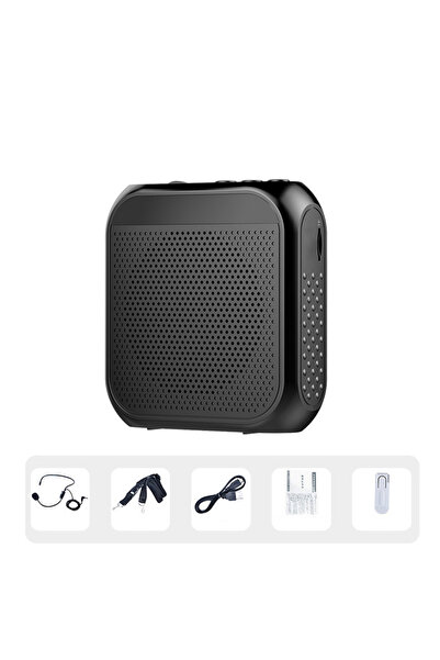 Choice مكبر صوت أسود للمعلمين لاستخدامه في الفصل، مضخم ميكروفون، ميكروفون صغي...