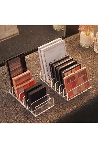 choice2 7 2pcs Set 7-Compartment Transparent Makeup Organizer for Eyeshadow P...