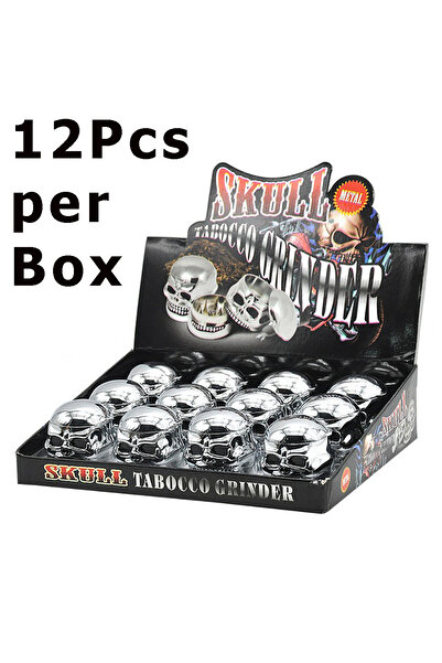 Choice1 12pcs Skull Mini Skull Tobacco Grinder Metal Halloween Gift Se Crushe...