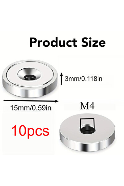 Choice 15x3mm-M4-10pcs 15x3-M4/15x5-M4/20x3-M4-countersunk hole strong refrig...