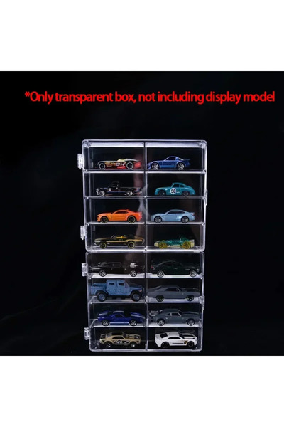 Choice Transparent 2pc Acrylic Car Display Box 1:64 For Hot Wheels Car Model ...