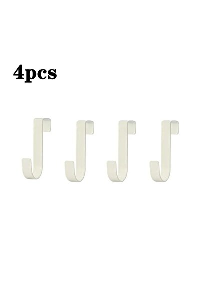 Choice White-4pcs Multi-functional hook, back hook for home cabinet doors, ha...
