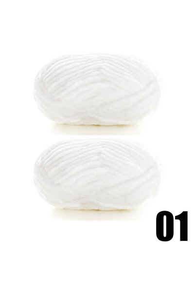 Choice قطعتان من خيوط المخمل السميكة 01 قطعتان × 50 جرامًا، خيوط حياكة يدوية ...