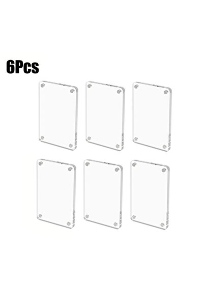 Choice6 8x12cm 6Pcs 1/3/6pcs Acrylic Refrigerator Magnetic Frame Clear Revers...
