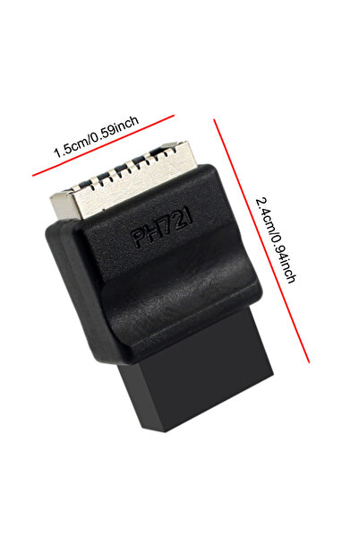 Choice1 محول لوحة أم واحد USB-C، محول USB 2.0 ذو 9 دبابيس إلى النوع E أنثى، م...