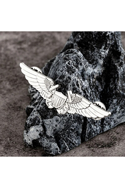 Choice1 دبوس أجنحة الجيش الأمريكي الفضي، دبوس طيار قيادي ذهبي، دبوس زينة للملابس