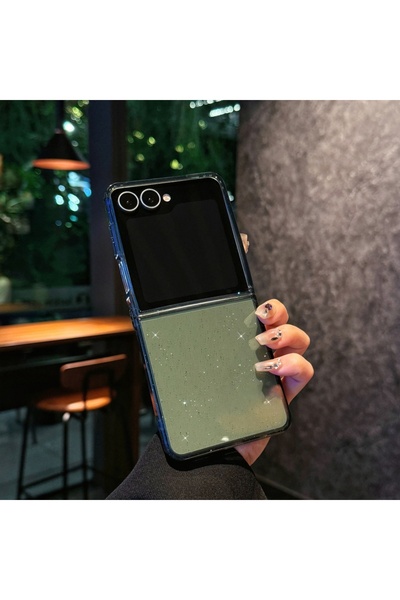 Choice10 جراب Galaxy Z Flip7 B لجهاز Z Flip7. غطاء حماية Flip6 شفاف لامع. Fli...