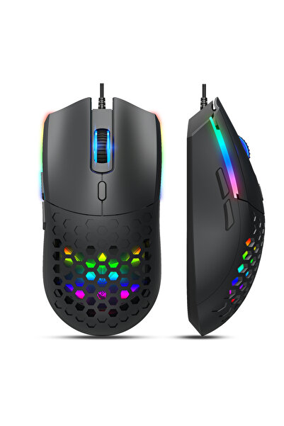 Choice1 ماوس الألعاب البصري S500B HXSJ S500 ، خفيف ، مريح، بأسلاك ، سهل الاست...