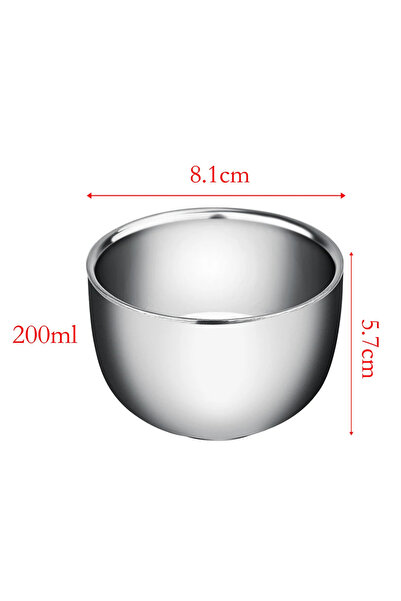 Choice1 كوب واحد كبير مزدوج 200 مل، طبقتان من الفولاذ المقاوم للصدأ، سميك ومت...