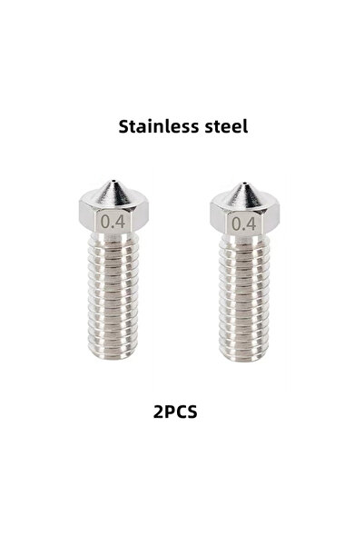 Choice51 0.4mm Stainless steel 2pcs Volcano Nozzle For Artillery Sidewinder X...