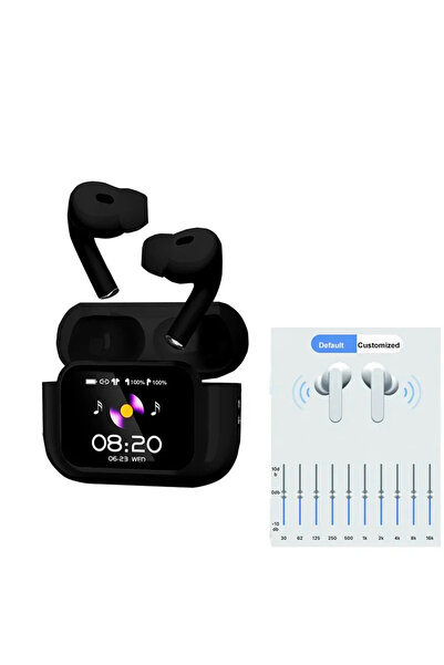 Choice1 سماعات أذن لاسلكية UYUXIO بتقنية بلوتوث 5.4، لون أسود، مزودة بخاصية إ...
