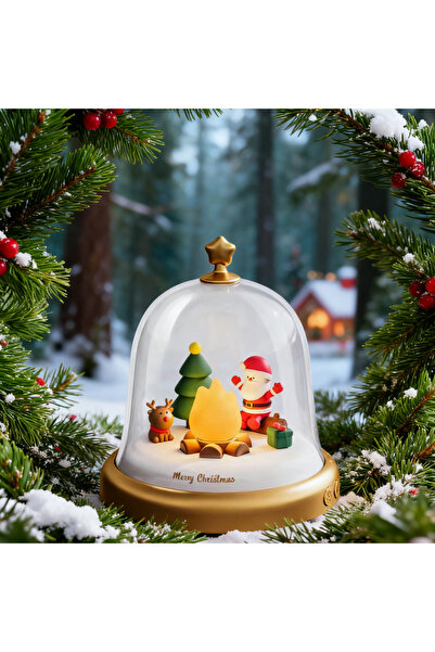 Choice3 إضاءة ليلية قابلة لإعادة الشحن، على شكل دوامة خيل وصندوق موسيقى صغير ...