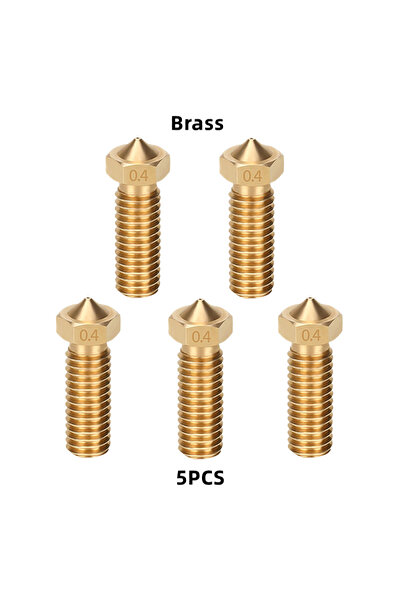 Choice27 0.4mm Brass 5pcs Volcano Nozzle For Artillery Sidewinder X1 & X2 Gen...