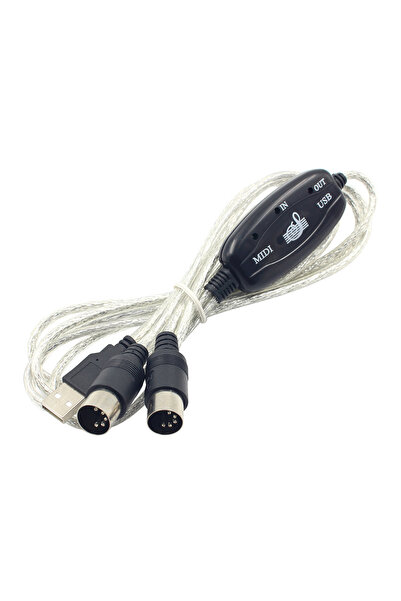 Choice كابل MIDI أسود، كابل USB MIDI، كابل لوحة مفاتيح إلى كمبيوتر، كابل صوت ...