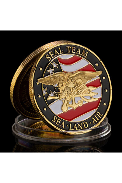 Choice عملة تذكارية ذهبية عسكرية لفريق ختم البحرية، هدية تذكارية من وزارة الب...