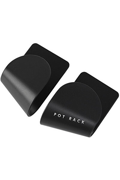 Choice Black 2Pcs/Set Pot Lid Holder Wall Mounted Hanging Holder Pan Pot Lid ...