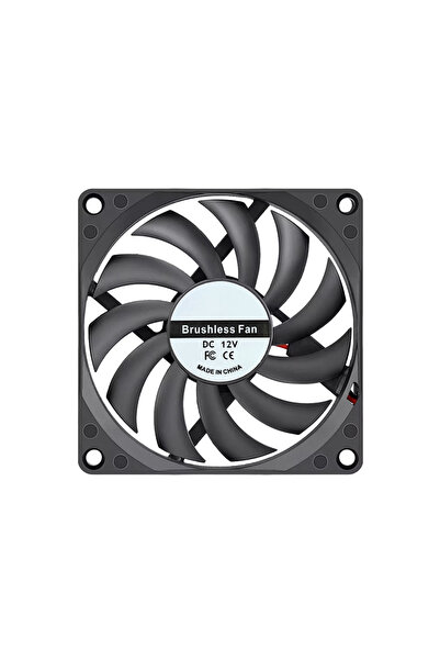 Choice7 2PCS 8010 12V 2P2.54 80MM Axial Dual Ball Fan 80x80x10mm 8cm DC 5V 12...