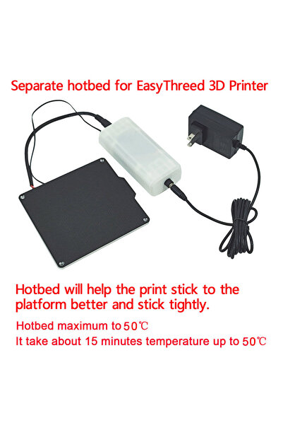 Choice قاعدة تسخين منفصلة لطابعة EasyThreed ثلاثية الأبعاد طراز X1 K1 K7 K9 (...