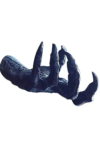 Choice Black G4971A Creative Resin Gothic Witch's Hand Ornament - Wall Keys H...
