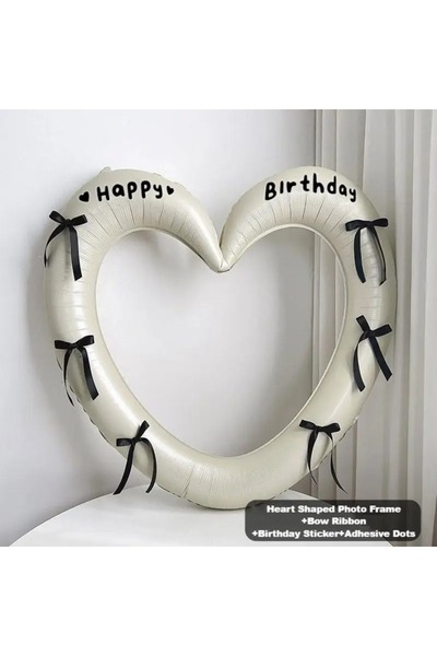 Choice1 Other Heart Photo Frame4 40-inch Happy Birthday Heart Photo Frame Bal...