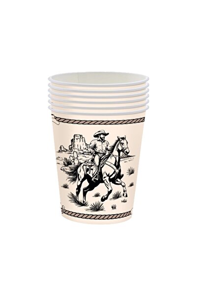 Choice3 Paper cup 20pcs 20pcs Wild West Cowboy Party Supplies Set Cowboy Disp...