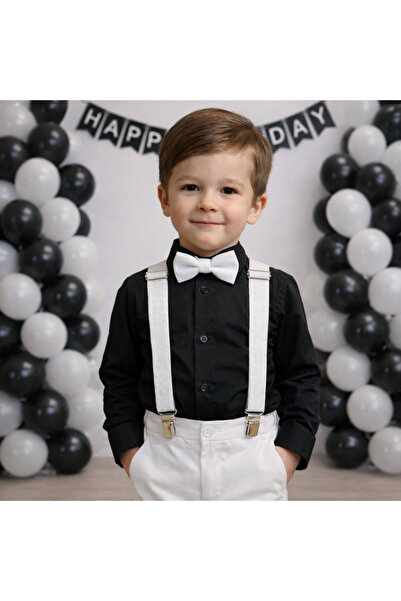 Monkabox 1-5 Yaş Erkek Çocuk Askı Papyon Takım – Şık Özel Gün Kombini 23 nisa...