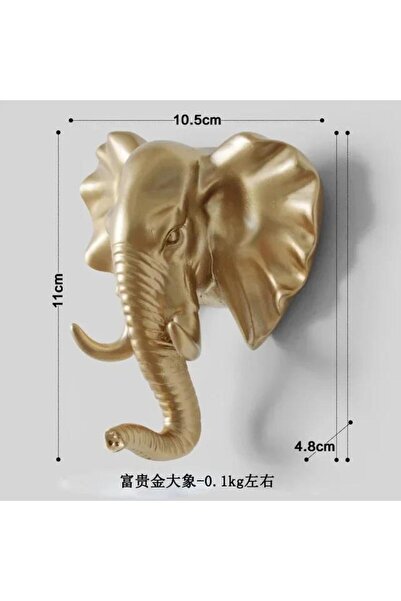 Choice5 خطافات جدارية أنيقة على شكل رأس حيوان ذهبي، لتعليق المعاطف والقبعات، ...