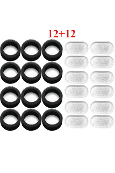 Choice1 set of 12 6/12PCS Cat Water Fountain Activated Carbon Sponge Filters ...