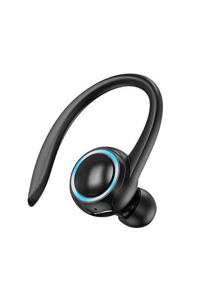 Choice سماعات أذن لاسلكية سوداء اللون، تدعم تقنية بلوتوث 5.2، مناسبة للرياضة ...