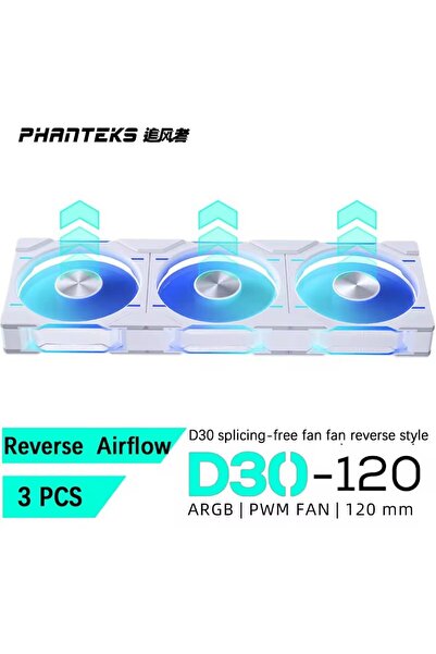 Choice5 مروحة يحافظ على البرودة هيكلية بيضاء بتقنية ARGB من فانتكس D30-120، م...