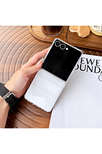 Choice4 Galaxy Z Flip7 Clear Hinge Protection Phone Case for Z Flip 7 6 5 4 3...