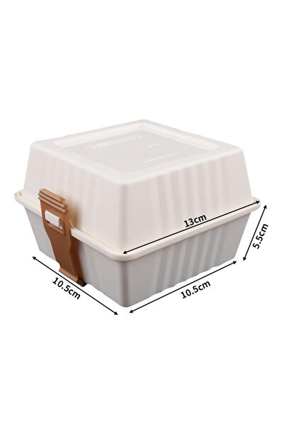 choice2 White Lunch Box Sandwich Bento Box Sandwich Containers With Sturdy St...