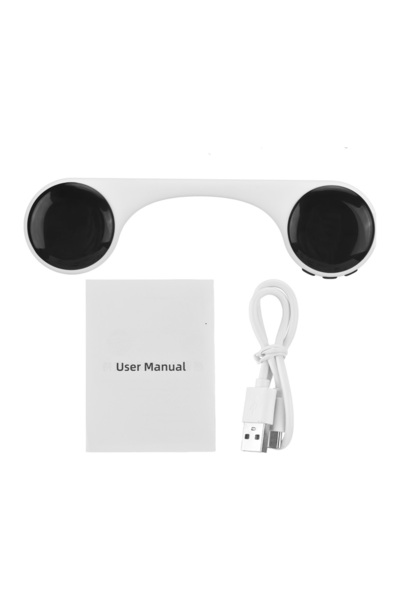 Choice سماعة وسادة بيضاء تعمل بتقنية توصيل الصوت عبر العظام، صوت مهدئ، بلوتوث...