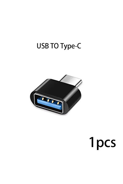 choice2 black 1-10PcsMini Type-C to USB Adapter USB-C Male OTG A Female Data ...