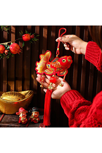 Choice 1 قلادة الحظ السعيد للعام الصيني الجديد، أطيب التمنيات، حظ سعيد، زينة ...