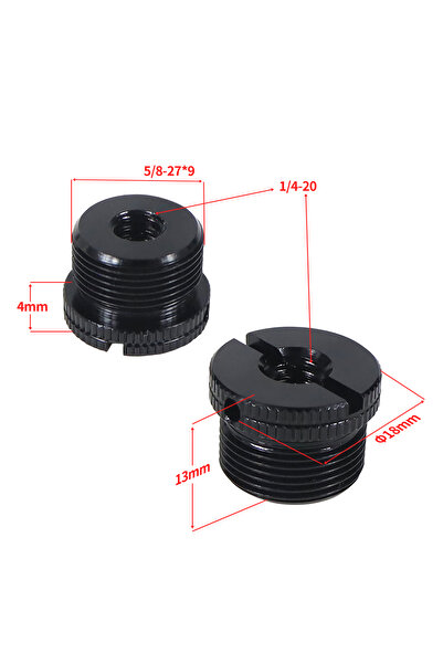 Choice1 أسود اللون، 4 قطع، محول حامل ثلاثي القوائم للميكروفون، برغي تحويل من ...