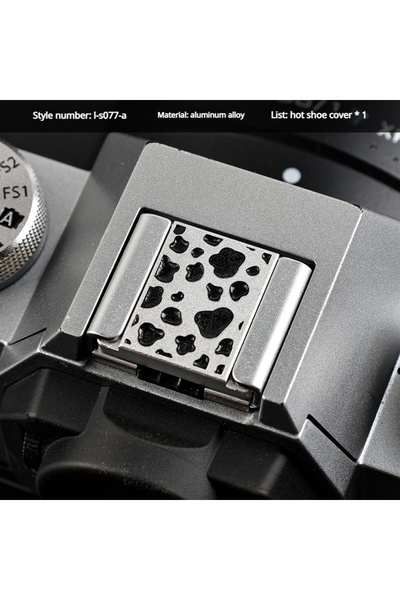 Choice20 غطاء قاعدة فلاش من سبائك الألومنيوم L-S077-A مناسب لكاميرات كانون، ف...