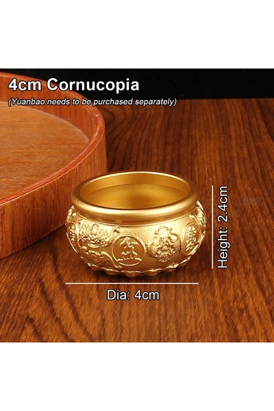Choice وعاء كنز نحاسي من نوع كورنيا، مقاس 4 سم، قطعة واحدة، متوفر بأحجام 4/6/...