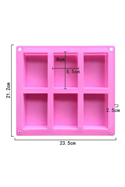 Choice 1PCs 6 grid Handmade Soap Silicon Mold 6 types Floral Pattern Flat Bot...