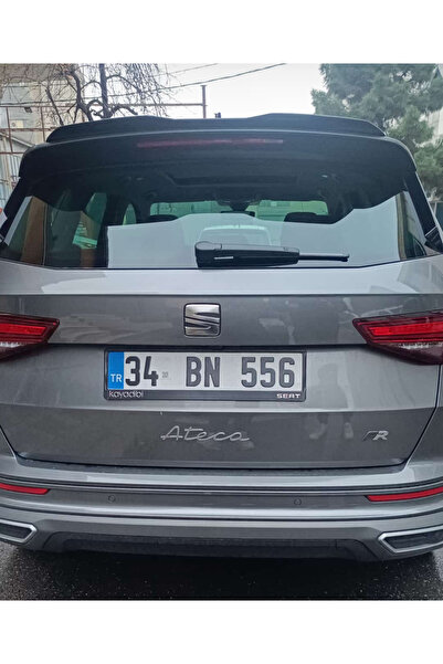 DEMİRTUNİNG Seat Ateca 2016+ Parlak Siyah Boyalı Fiber Spoiler Kanat Rüzgarlık
