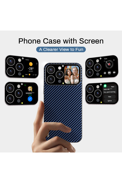 Choice9 غلاف هاتف ذكي من SIMSONLAB باللونين الأزرق والأسود، متوافق مع هواتف i...