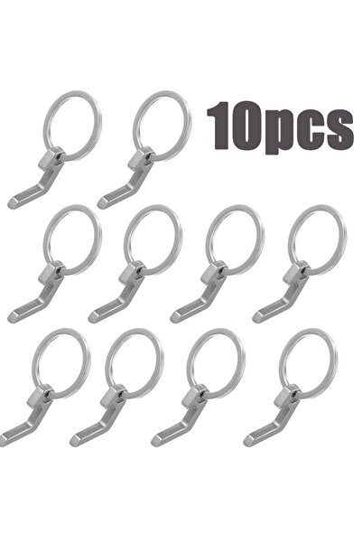 Choice3 سلسلة مفاتيح زجاجات بيرة فضية اللون، 10 قطع، سلسلة مفاتيح محمولة من ا...