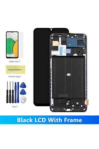 Choice3 شاشة عرض عالية الجودة سوداء اللون بإطار، متوافقة مع هواتف A70 2019 وA...